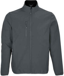 SOL'S Férfi Falcon Soft Shell kabát M barna|szürke