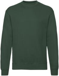 Fruit of the Loom Unisex felnőtt klasszikus beállított pulóver 2XL zöld