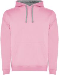 Roly Gyermekek/gyerekek Urban zsinóros kapucnis pulóver 7/8 EVES rózsaszín|szürke