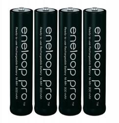 Panasonic 4X Újratölthető Akkumulátor Panasonic Eneloop Pro R03/AAA 4BL 950MAH Japán (BK-4HCDE/4BE)