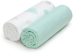 T-Tomi TETRA textil pelenkák 100x90 cm, 2 db, Menta levél