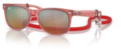 Ray-Ban RJ9052S 7145A8 JUNIOR NEW WAYFARER OPAL RED ORANGE MIRROR gyermek napszemüveg (RJ9052S 7145A8)
