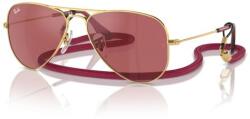 Ray-Ban RJ9506S 223/B5 JUNIOR AVIATOR ARISTA GOLD RED HIPER 8 MIRROR gyermek napszemüveg (RJ9506S 223 B5)