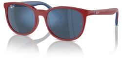 Ray-Ban RJ9079S 716055 RED ON BLUE DARK BLUE MIRROR gyermek napszemüveg (RJ9079S 716055)
