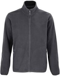 SOL'S Férfi Factor cipzáras fleece kabát M barna|szürke