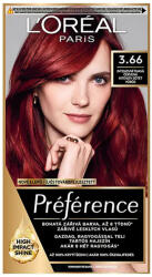 L'Oréal L'ORÉAL PARIS Préférence Hajfesték 3.66 Intenzív sötét vörös (174 ml)