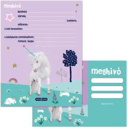 Ars Una Ars Una: Cute Animals unicornis partimeghívó borítékkal 10db-os (50224487) - jatekshop