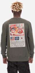 Alpha Industries felső Sweats & Hoodys zöld, férfi, nyomott mintás - zöld S
