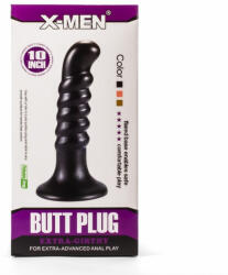 X-Men 10" Extra Girthy Butt Plug Black IV - tobuy