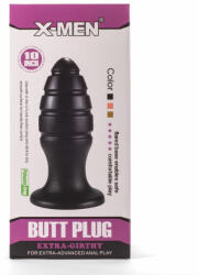 X-Men 10" Extra Girthy Butt Plug Black VIII - tobuy