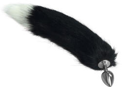 Metal Anal Tail White+Black 1 - tobuy