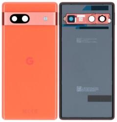 Google Pixel 7a - Akkumulátor Fedőlap (Coral) - G949-00390-00 Genuine Service Pack, Coral