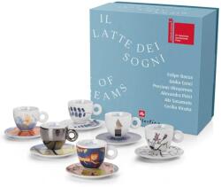 illy BIENNALE 2022 cappuccino csésze csészealjakkal 6 x 160 ml