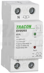 TRACON EVOUO2P63 Aut. visszakapcsoló fesz. növekedési/csökkenési relé (EVOUO2P63)