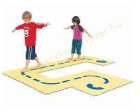 KIDDIE'S Fejlesztő puzzle szőnyeg - Kövesd az útvonalat Weplay (SWP_KM1102_HOR)