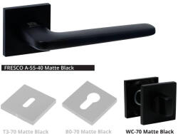 Bussare CLASSIC Fresco Négyzetrozettás A-55-70 Matt Fekete WC (50-A55700-58)