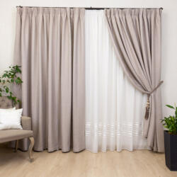 Hiko Set 2 draperii Hiko Lux Blackout grej, cu rejansa (10014453)