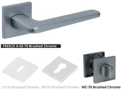 Bussare CLASSIC Fresco Négyzetrozettás A-55-70 Szatén króm felület WC (25-A55700-58)