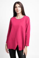 Pierino Bluza evazata cu cusaturi fancy din tricot de bumbac, fucsia Talie unica