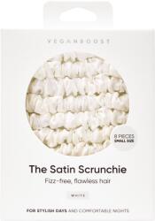 Veganboost Szatén Scrunchie, kis méret - Fehér