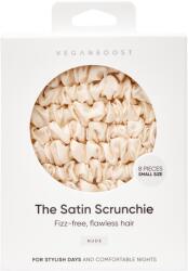 Veganboost Szatén Scrunchie, kis méret - nude