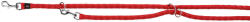 TRIXIE Lesa Cavo Coarda, Reglabila, L-XL: 2 m 18 mm, Rosu, 143603