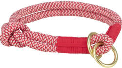 TRIXIE (-25%) Zgarda Coarda Soft, Semistrangulanta, S-M: 40 cm 10 mm, Rosu Crem, 1984503