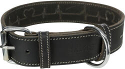 TRIXIE Zgarda Piele Rustic Heartbeat, S-M: 34-40 cm 30 mm, Negru, 18984