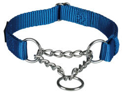 TRIXIE Zgarda Semistrangulanta, Premium, M-L: 35-50 cm 20 mm, Albastru, 202802