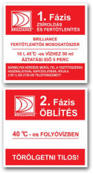  Brilliance Matrica 2 fázisú mosogatáshoz Fertőtlenítős mosogatószerrel