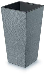 Prosperplast Furu Square virágcserép, 30 cm - szürke (DFSH300-422U)