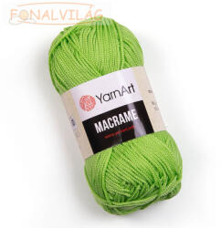 YARNART MAKRAMÉ, 2mm - Világos zöld - 150