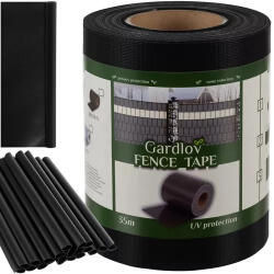 Gardlov Fencing tape 19cmx35m 450g/m2 black 23698