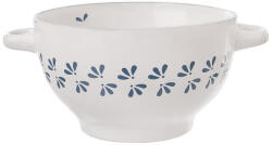 Orion Bol de supă din ceramică ALBASTRU CU IMPRIMEU, 0, 75 L Castron