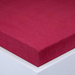 decoDoma Cearşaf cu elastic frotir EXCLUSIVE culoarea vinului 180 x 200 cm