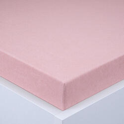 decoDoma Cearşaf cu elastic frotir EXCLUSIVE roz prăfuit 180 x 200 cm