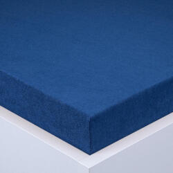 decoDoma Cearşaf cu elastic frotir EXCLUSIVE de culoare albastru regal 90 x 200 cm