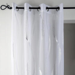 STOF Draperie decorativă ERIKA, albă, 135 x 240 cm set 2 buc