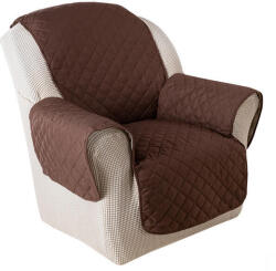 decoDoma Cuverturi cu braţe, bej/maro fotoliu