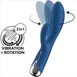 Satisfyer Vibrator Rabbit Satisfyer Spinning Rabbit 1 Clitoris And G-spot Stimulation Blue Vibrator