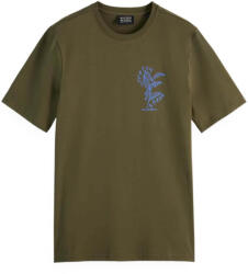 Scotch & Soda T-Shirt Left Chest Artwork 179943 SC250 classic green