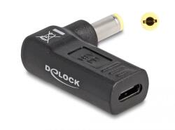 Delock notebook töltő adapter USB-C anya -> 5, 5 x 2, 5 mm apa hajlított (60011) (d60011)