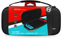 Hyperkin CarryMate EVA Nintendo Switch/Switch OLED/Switch Lite Hard Shell Case (Solid Black) (M07599-BK)