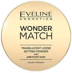 Eveline Cosmetics Pudra pulbere translucida cu praf de ametist Wonder Match, 6g, Eveline Cosmetics