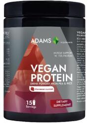 Adams Vision Vegan Protein cu aroma de capsuni, 454g, Adams Vision