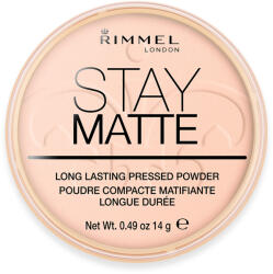 Rimmel London Pudra compacta Stay Matte 002 Pink Blossom, 14g, Rimmel London