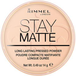 Rimmel London Pudra compacta Stay Matte 006 Champagne, 14g, Rimmel London