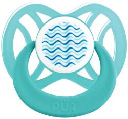 PUR Suzeta ortodontica din silicon +6 luni aqua, 1 bucata, PUR