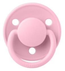BIBS Suzeta din silicon cu tetina rotunda marime universala (0-3 ani) De Lux Baby Pink, 1 bucata, Bibs