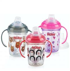 Nuby Pahar Stop Picatura cu manere +6 luni, 240ml, Nuby